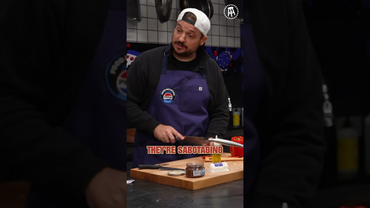 На кулинарном конкурсе #cookingshow #cookingcompetition #barstoolchicago всё стало очень жарко