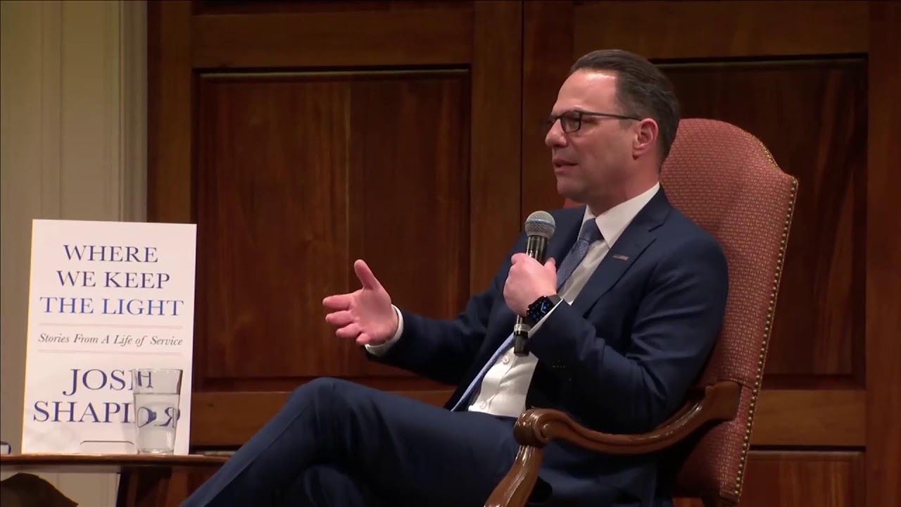 Governor Josh Shapiro discusses his new book with Sen. Raphael Warnock