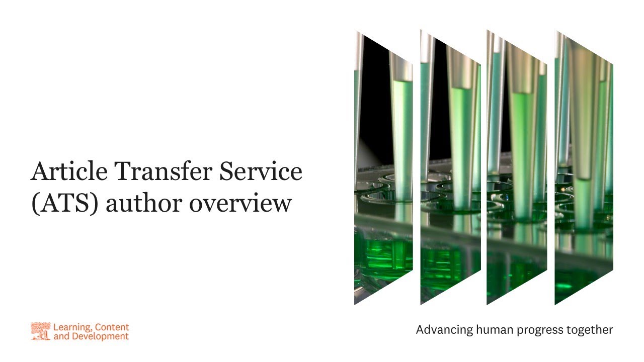 Elsevier: Обзор авторов Службы передачи статей (ATS)