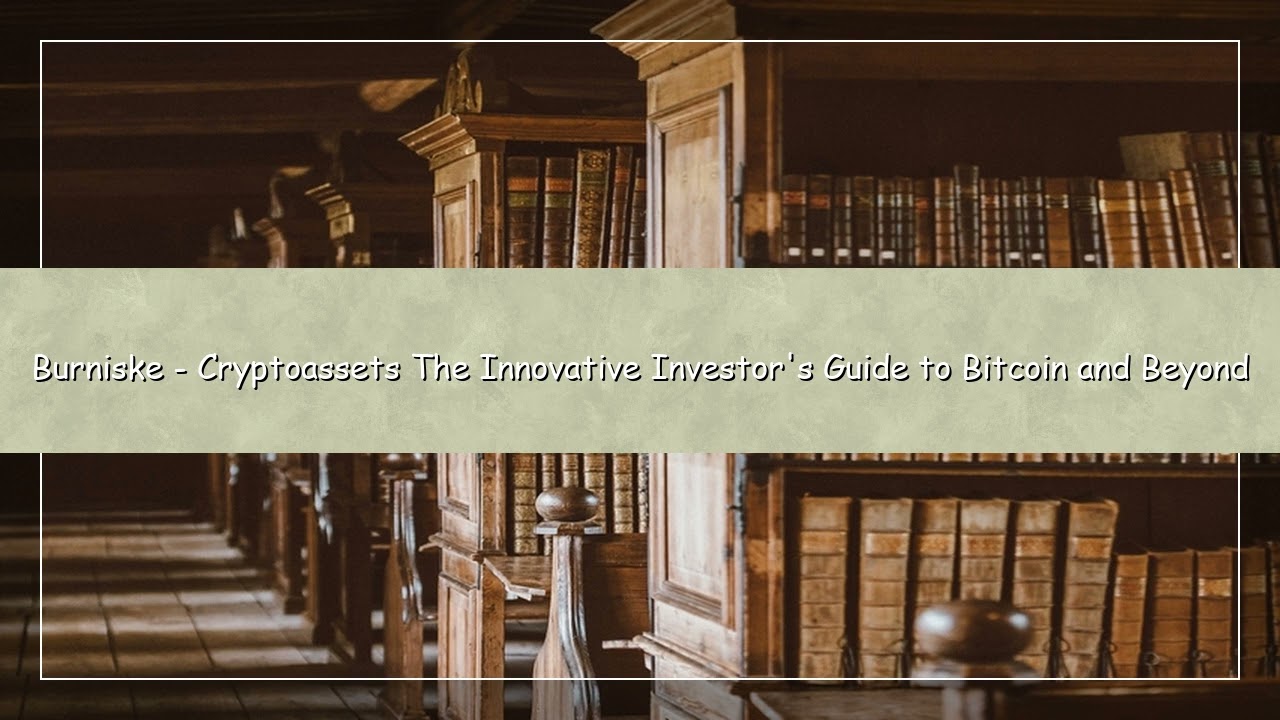Cryptoassets by Chris Burniske | The Innovative Investor's Guide to Bitcoin and Beyond (Audiobook)