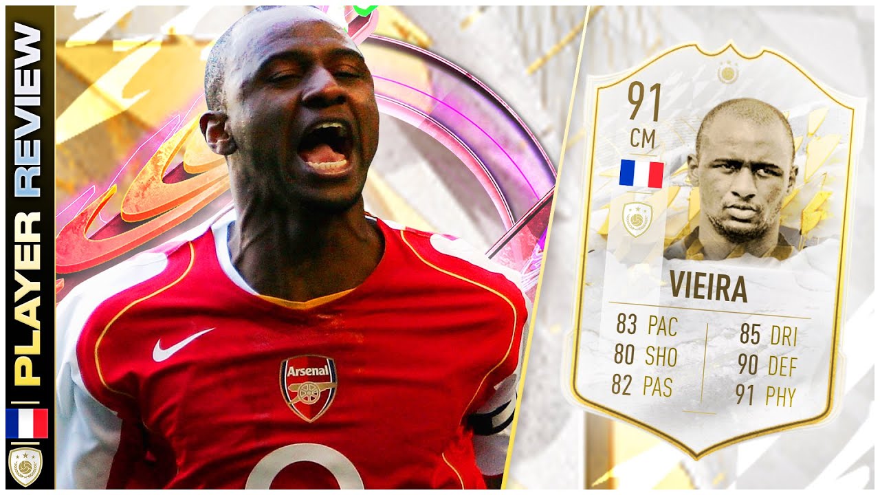 PRIME ICON 91 RATED PATRICK VIEIRA PLAYER REVIEW - FIFA 23 ULTIMATE TEAM