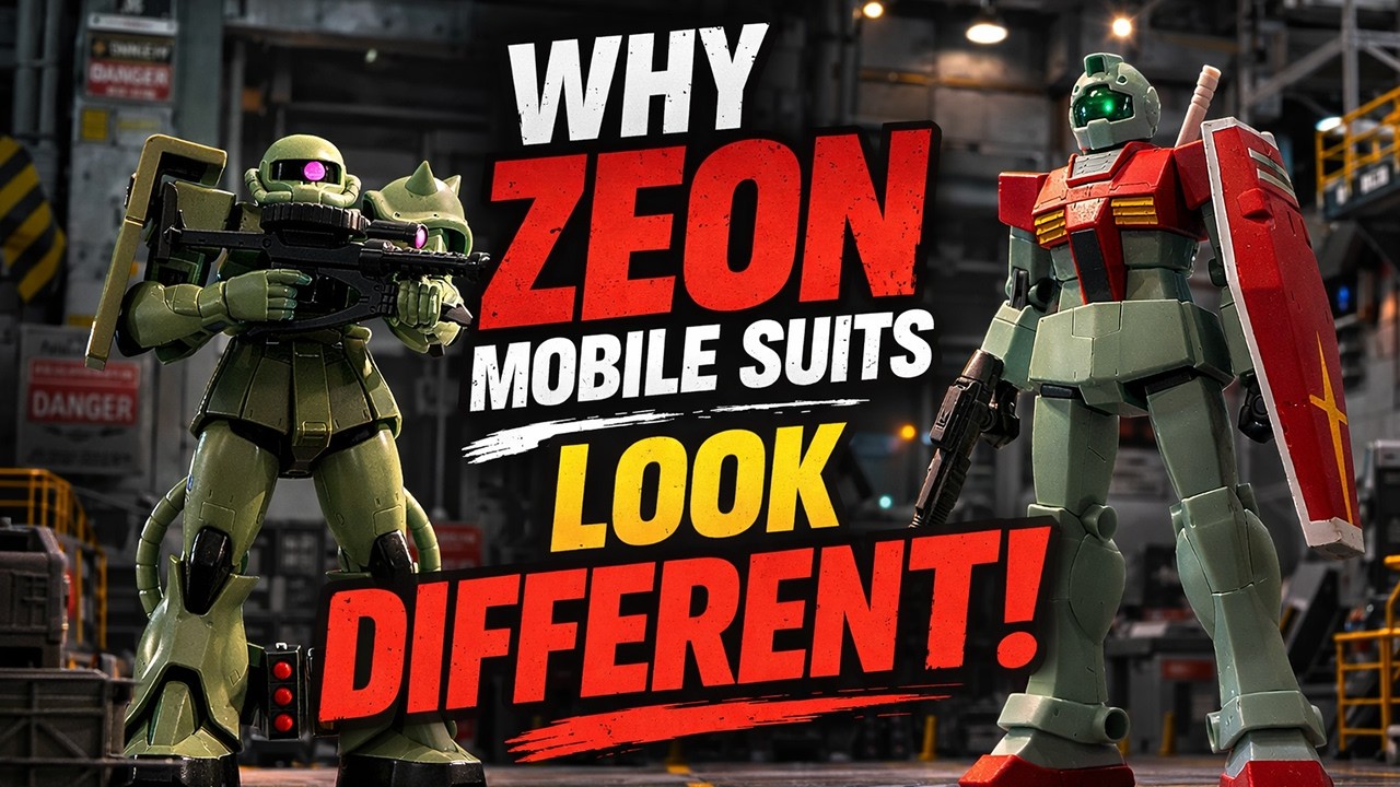 Why Do Zeon Mobile Suits Look So Different? [U.C. Gundam Lore]