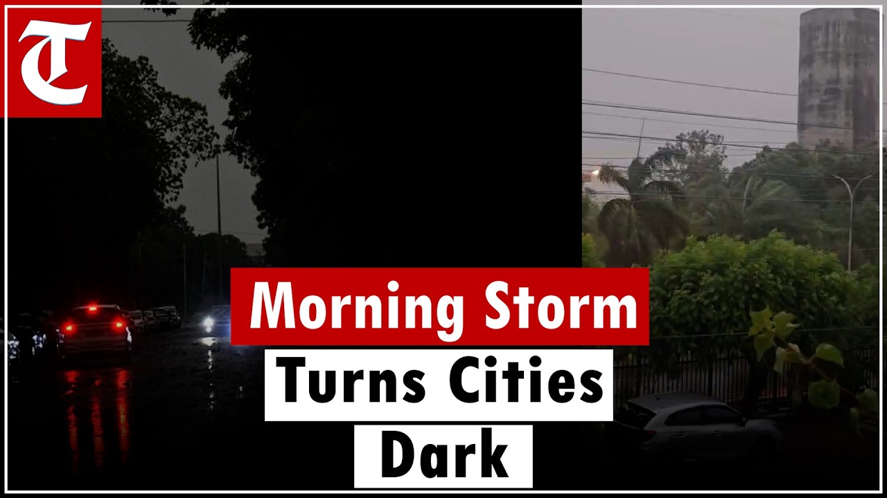 Morning turns into night as storm, lightning plunge Chandigarh, Punjab into darkness