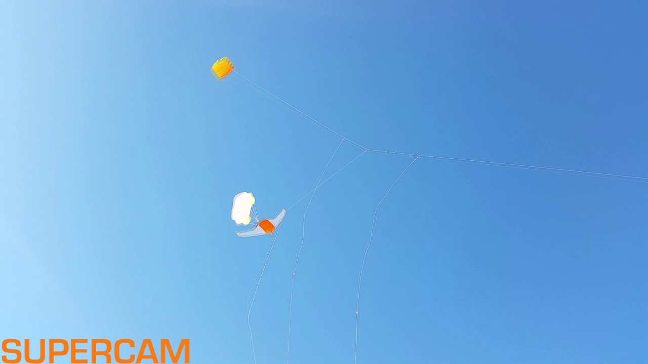 Система посадки БПЛА Supercam на трос с применением кайта