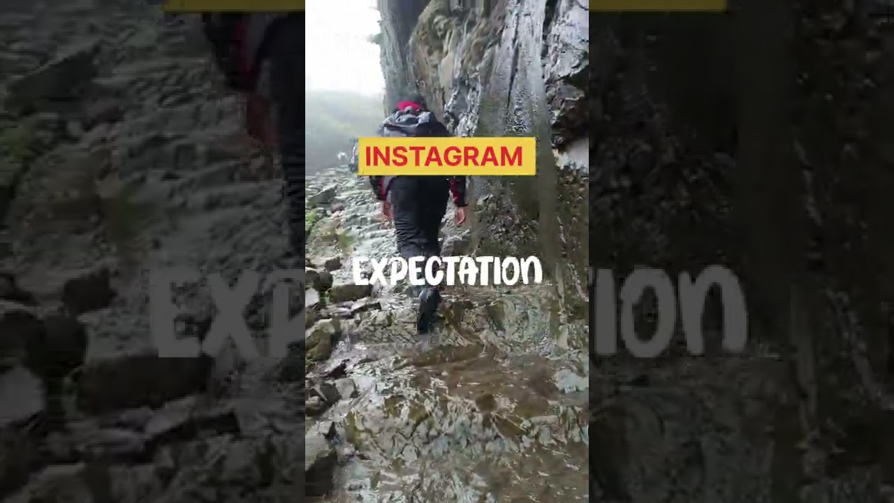 Instagram Expectation Vs Reality video at visapur fort | patan route #visapur #expectationvsreality