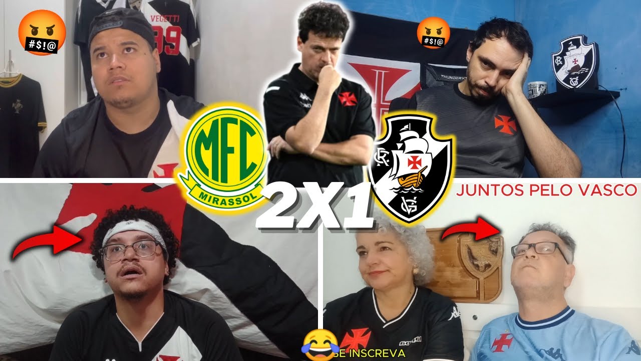 REAÇÕES DOS VASCAINOS E TRISTEZA TOTAL | MIRASSOL 2 X 1 VASCO | BRASILEIRÃO 2026 - VAMOS RIR KKKK