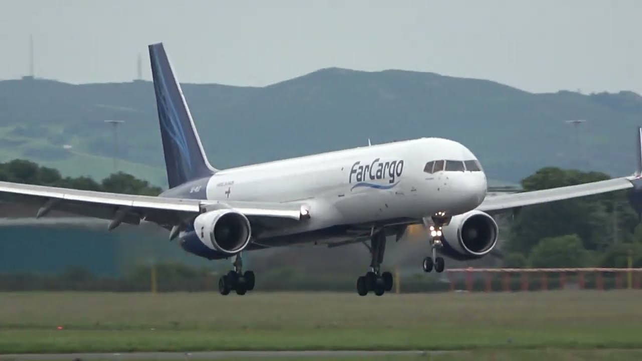 SE-RLE FarCargo Boeing 757-200 landing at Dublin Airport 🇮🇪 from Vagar, Faroe Islands 🇫🇴