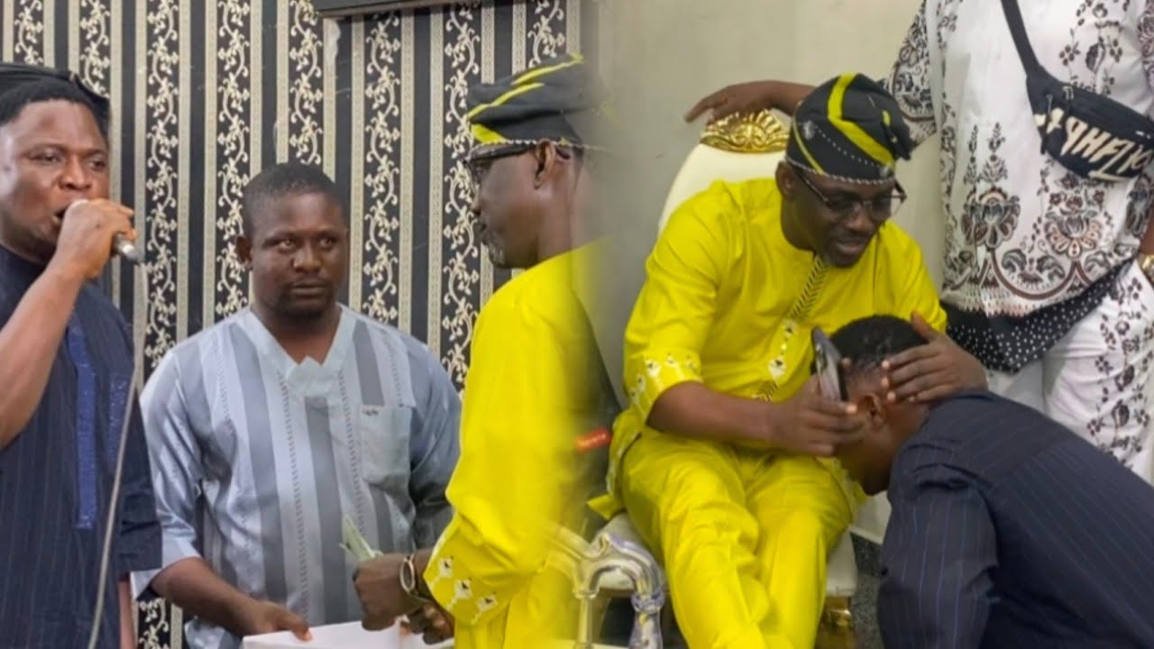 BEAUTIFUL MOMENTS BETWEEN ALH. ALABI PASUMA & KING SAHEED OSUPA MUSICAL SON ALANI MESSIAH ON STAGE