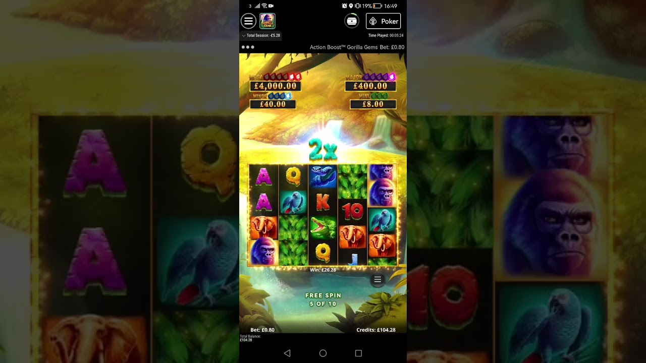 Action Boost Gorilla Gems - Decent Win