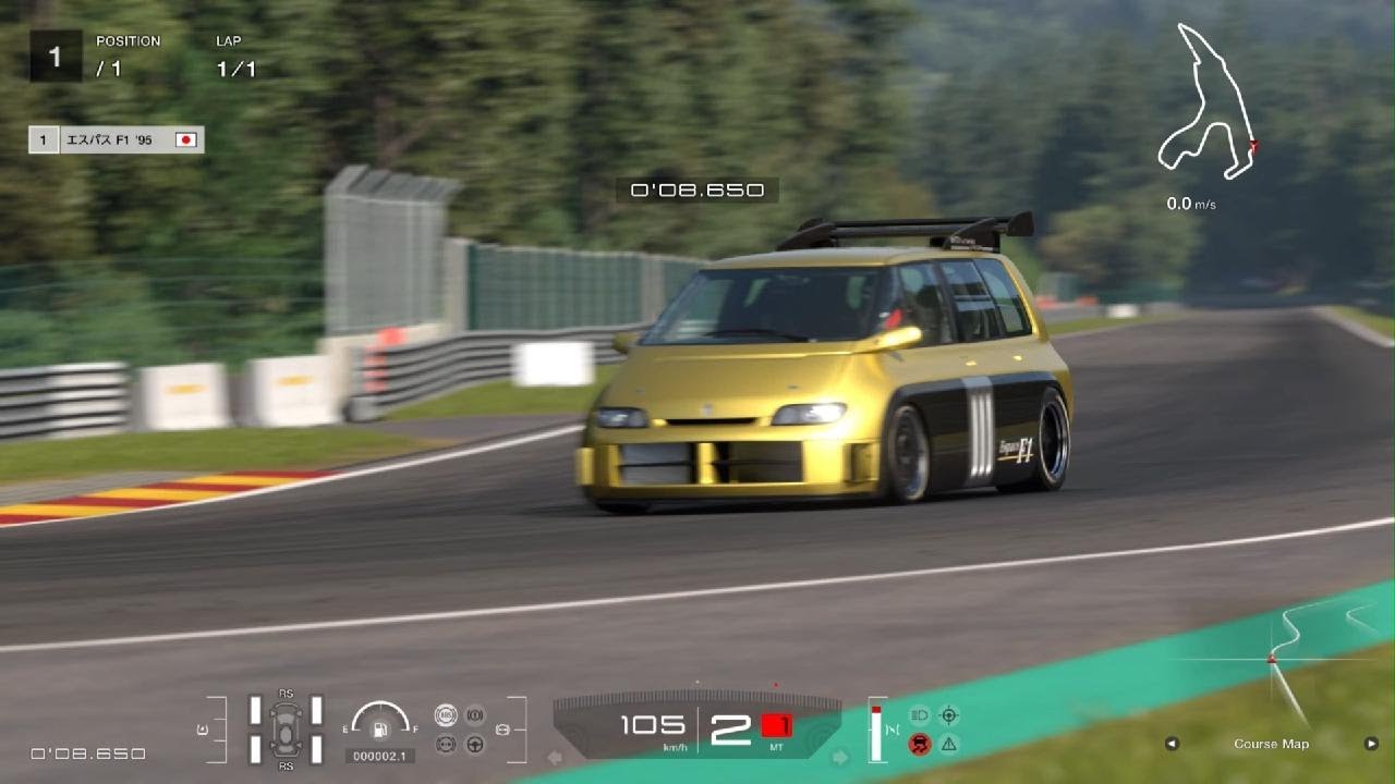 PS5【GT7】Renault Espace F1 '95:First Try:TIME TRIAL:WEEKLY CHALLENGE:Spa-Francorchamps #GT7 #PS5