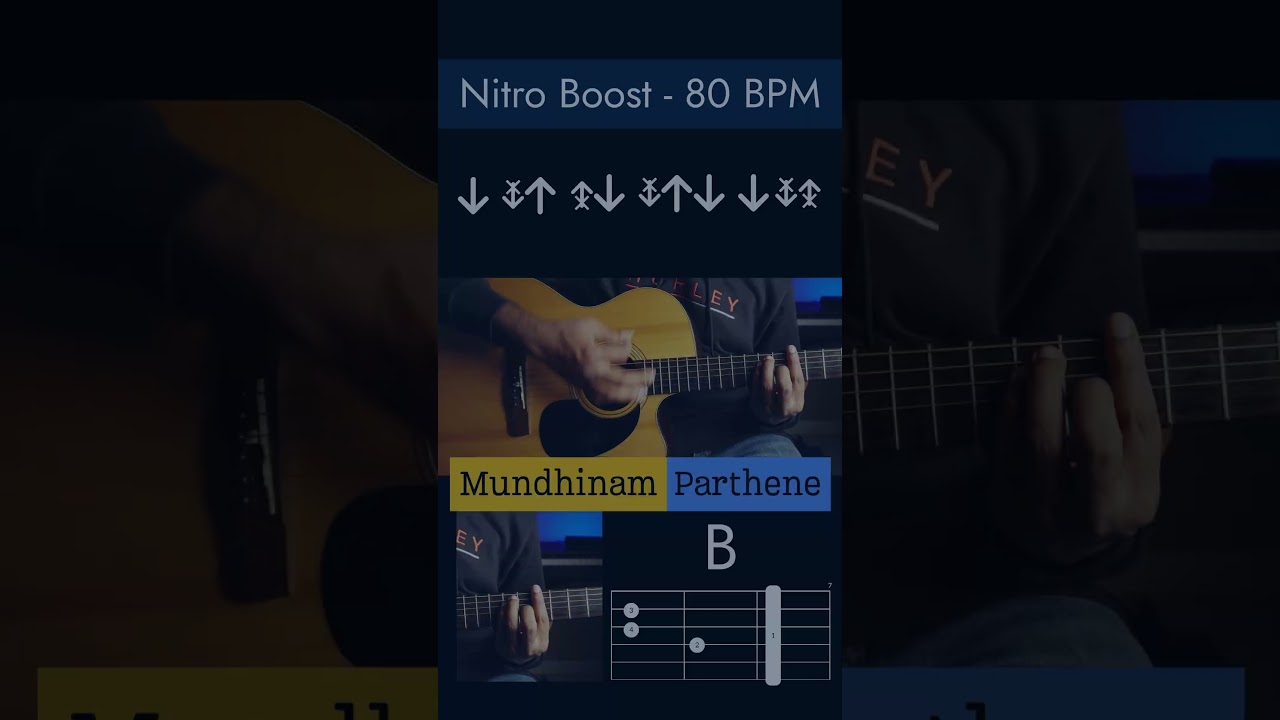 Mundhinam Parthene | Strumming Lesson #guitar #strumming #chords #guitarlesson #tamilsong