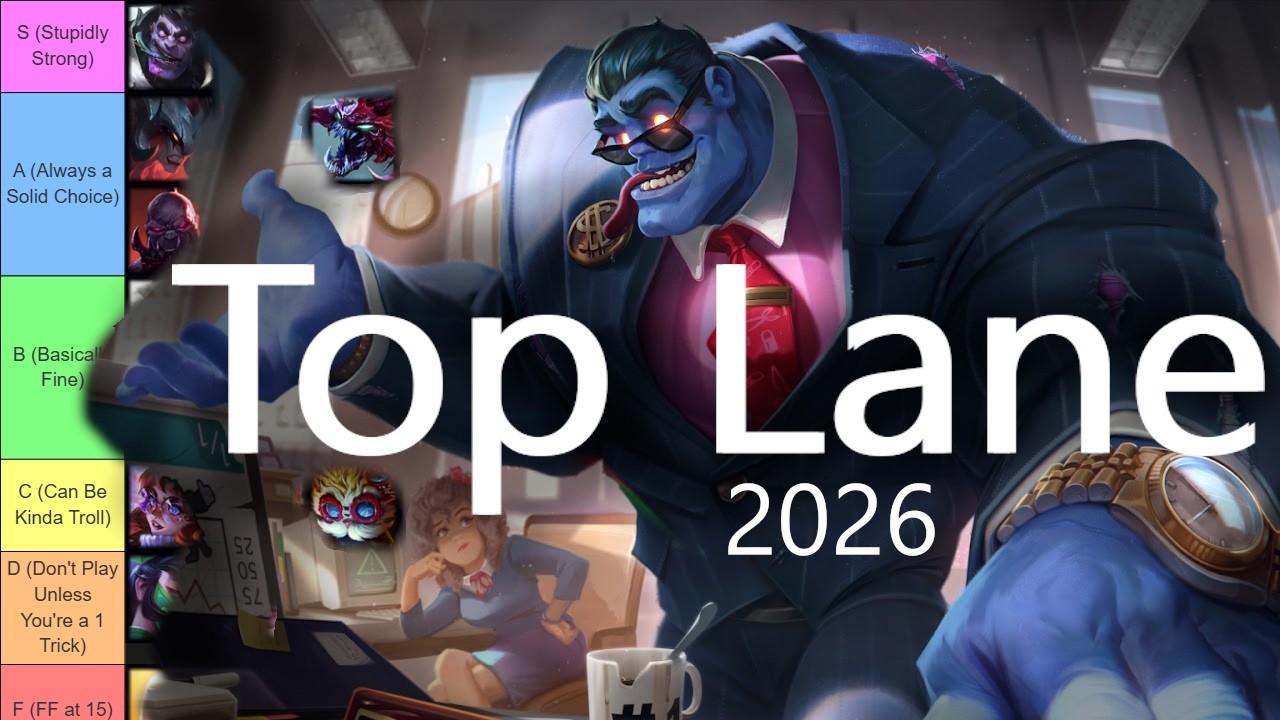 Top Lane Tier List 2026 | League of Legends