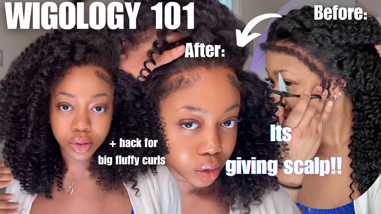 WIGOLOGY 101: Make Pre-Made 4C Edges Look Natural + Big Fluffy Curl Hack ft SUBELLA HAIR