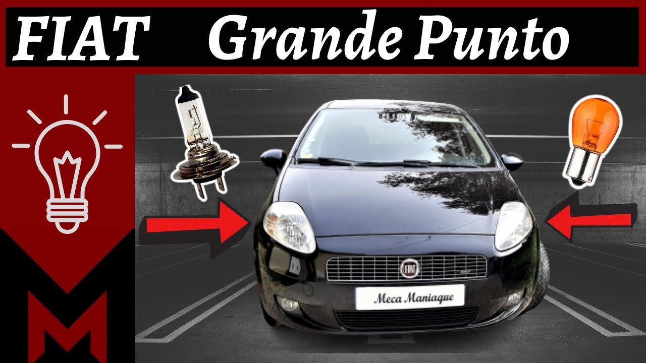 Comment Changer Ampoule Grande Punto 💡 FIAT ( Change Headlight Bulb ) 🔧 Meca Maniaque