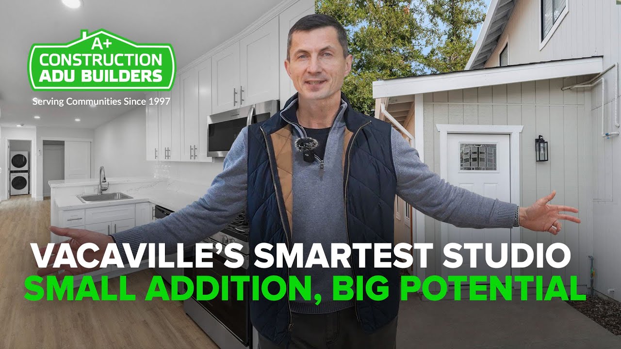 Small but Mighty 384 sq  ft  Studio ADU in Vacaville  ADU Tour