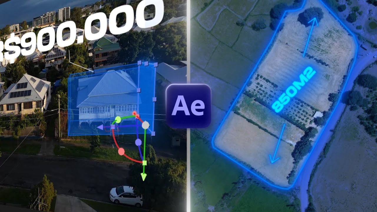 Aprenda a edição que tá BOMBANDO no MERCADO IMOBILIÁRIO (After Effects)