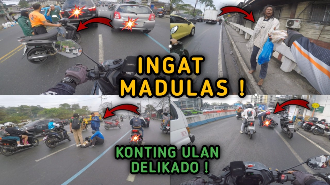 3 NADULAS SA KONTING ULAN INGAT MADULAS MGA IDOL ! #yamaha #sniper155vva  #gopro #motorcycle #fyp