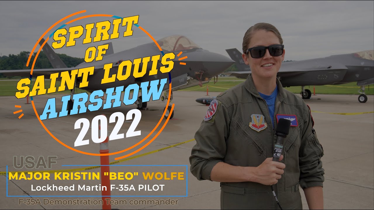 Astounding F-35A Demo! Major “Beo” Wolfe  @ Spirit Of Saint Louis 2022 Air Show & EXPO Filmed in 8K