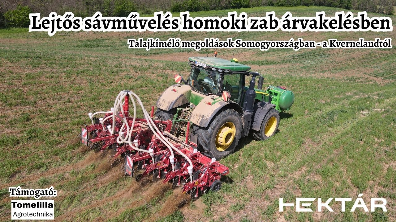 Lejtős sávművelés és sekélykultivátor a homoki zab árvakelésben - Talajkímélő megoldások Somogyban
