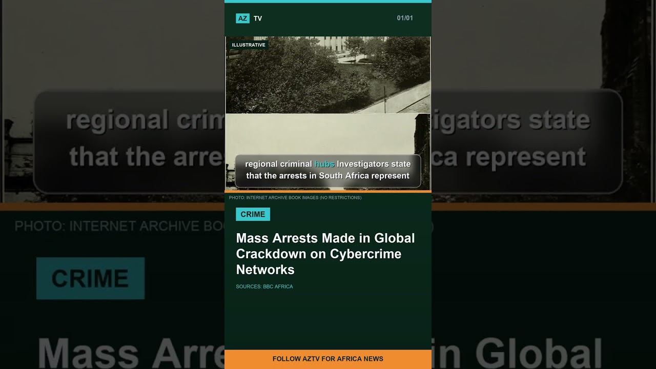 Mass Arrests Made in Global Crackdown on Cybercrime Networks #Shorts