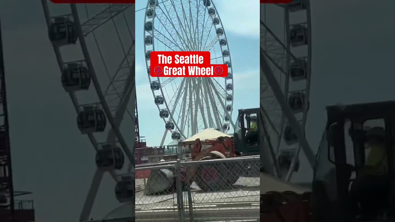 The Seattle Great Wheel🎡was the tallest Ferris wheel in the West Coast of the US 