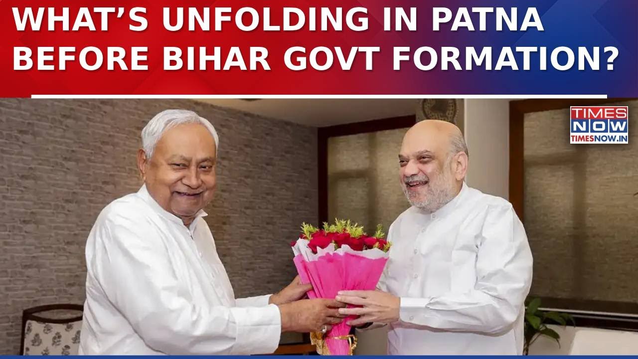 Amit Shah To Arrive In Patna As BJP&ndash;JDU Hold Key Meetings Ahead of Bihar Govt Formations | Watch