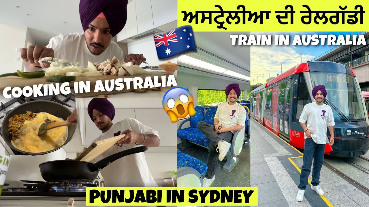 Travel In Australia's Train 😨 Punjabi In Australia | Sydney Opera House