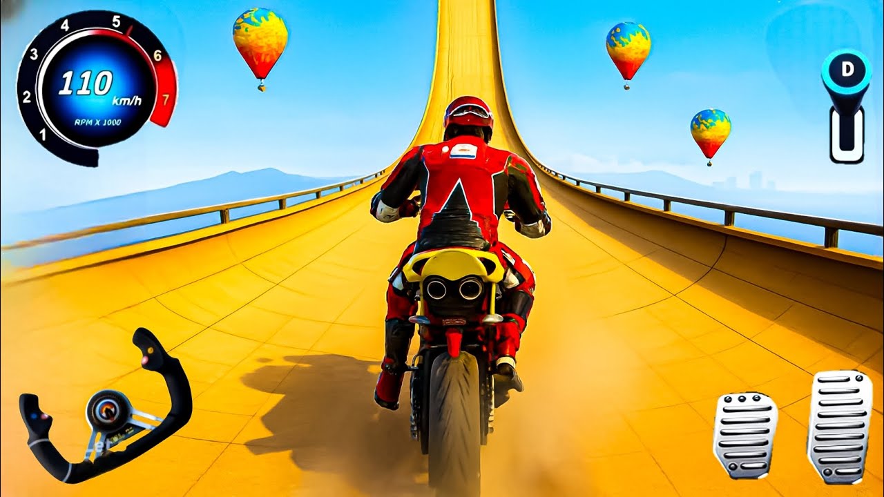 Indian Bikes Driving Motorbike racing Stunt 3D Android Motorbikes Gameplay 