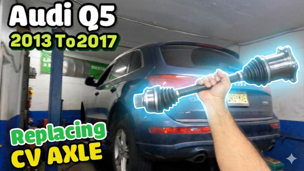 2017 Audi Q5 how to replace driver side front CV AXLE