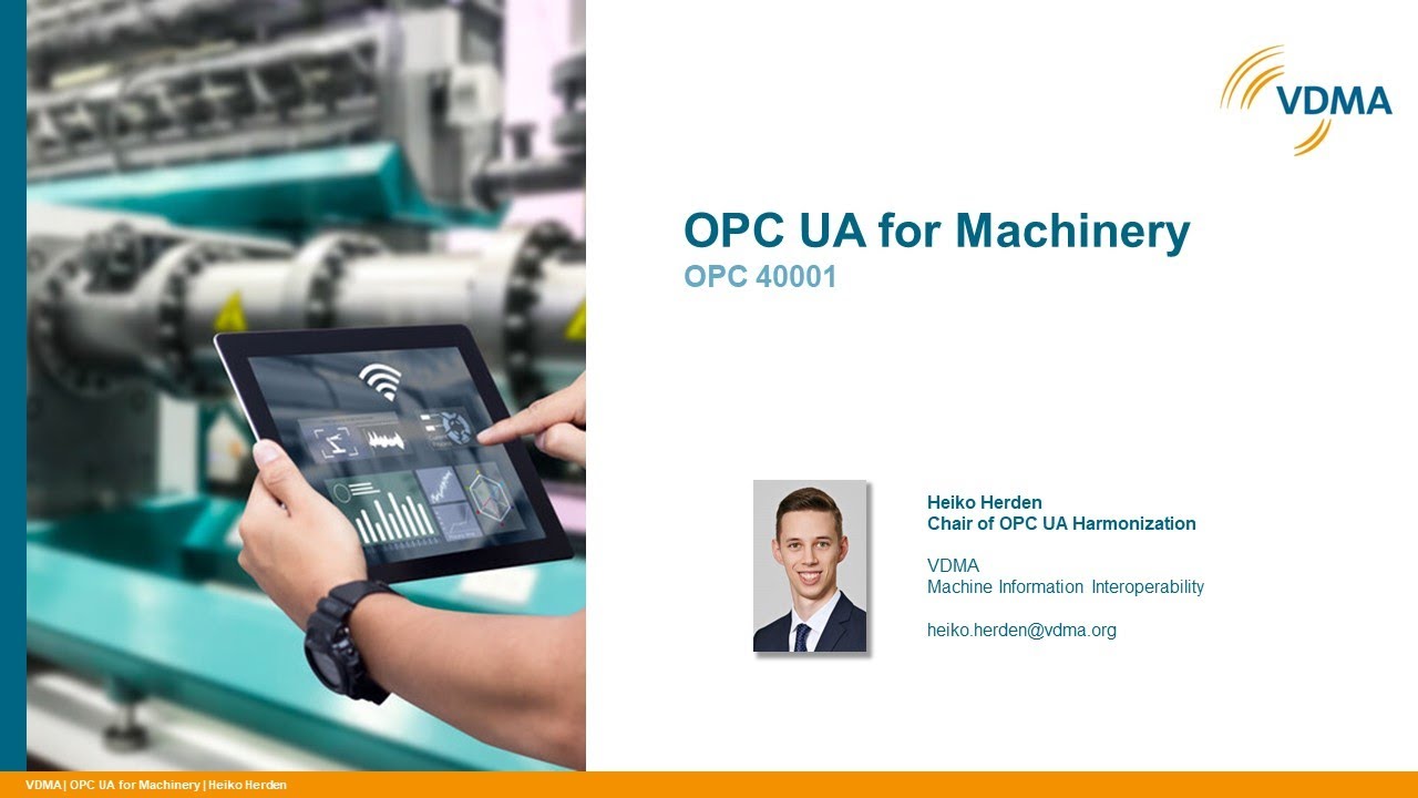 OPC UA for Machinery │ VDMA Shopfloor Data Sessions │ Session 2