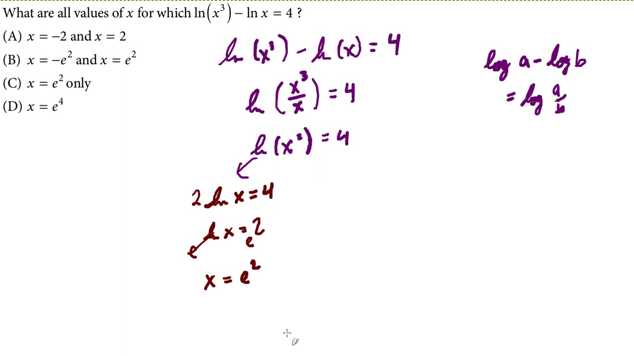 AP Precalculus No Calculator Practice Question 14