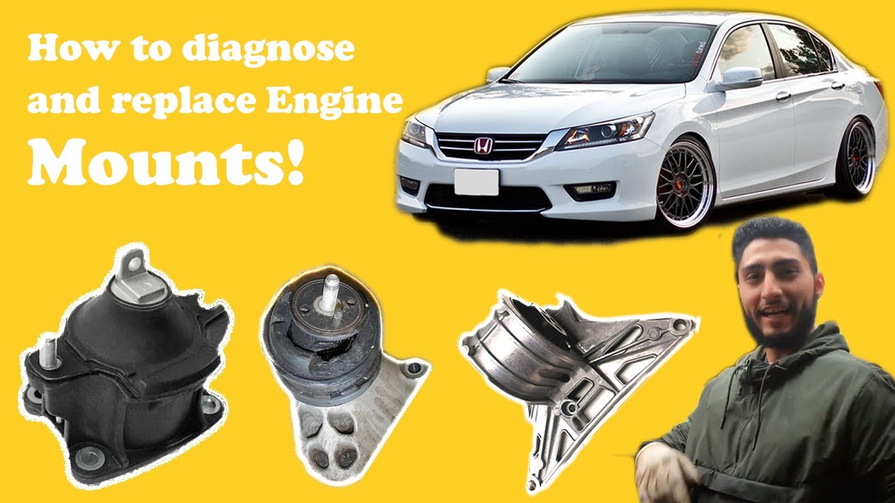 Honda Engine Mounts!!!  how to Diagnose and Replace with before and after comparison.