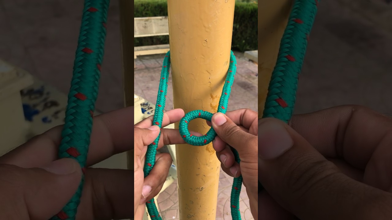 How To Tie A Knot With Vertical Pole