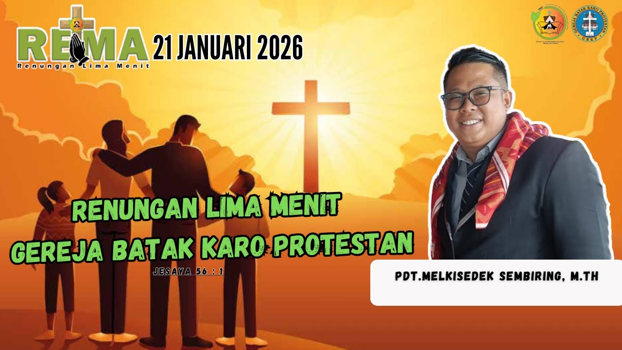 RENUNGAN LIMA MENIT GBKP -  21 JANUARI 2026