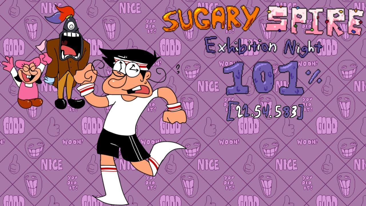 Sugary Spire: Exhibition Night - 101% WR | PB Speedrun (