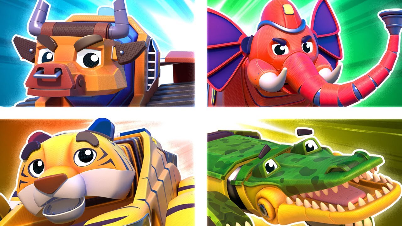 OS CLONES MALVADOS criam caos em Animatown! EQUIPE DE RESGATE, venha! | Equipe de Carros e Caminhões