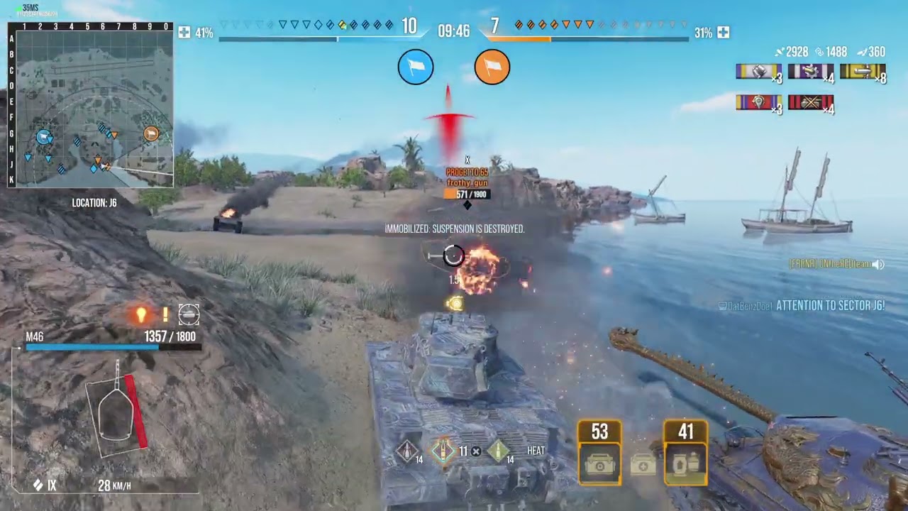 M46 Mastery badge on Airfield