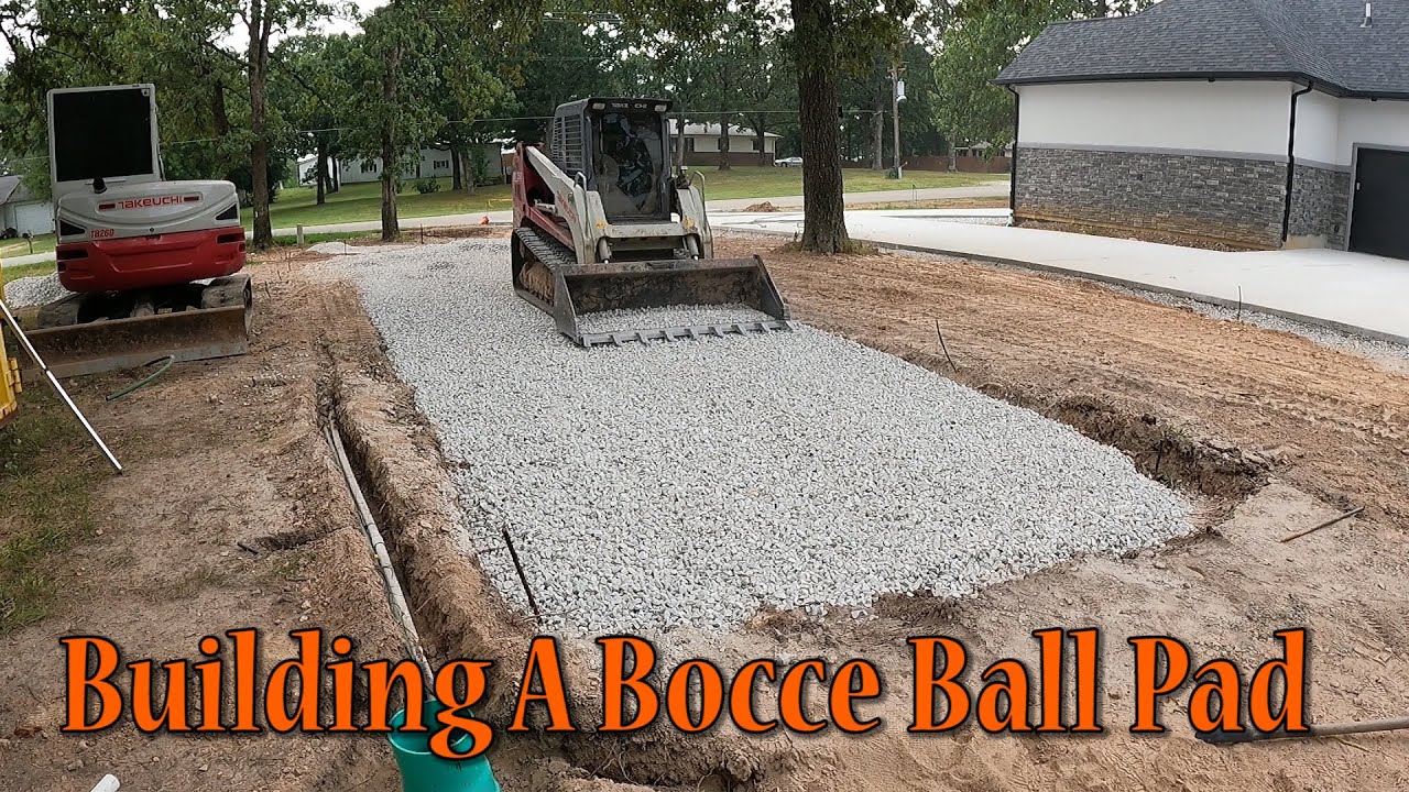 Building A Bocce Ball Pad