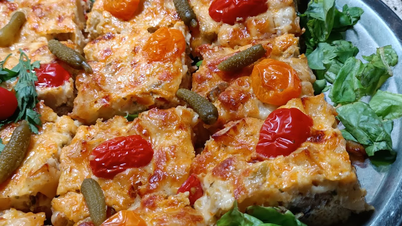 بدون عجين😉 كيش عائلي بحشوة لذيذة😋 كايجي غزال المذاق خطير👌👌ساهل فالتحضير 💯🤩والنتيجة رائعة👑👑