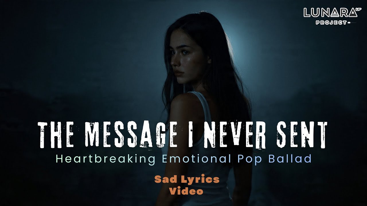 The Message I Never Sent – lunara project | Emotional Pop Ballad | Sad Lyrics Video