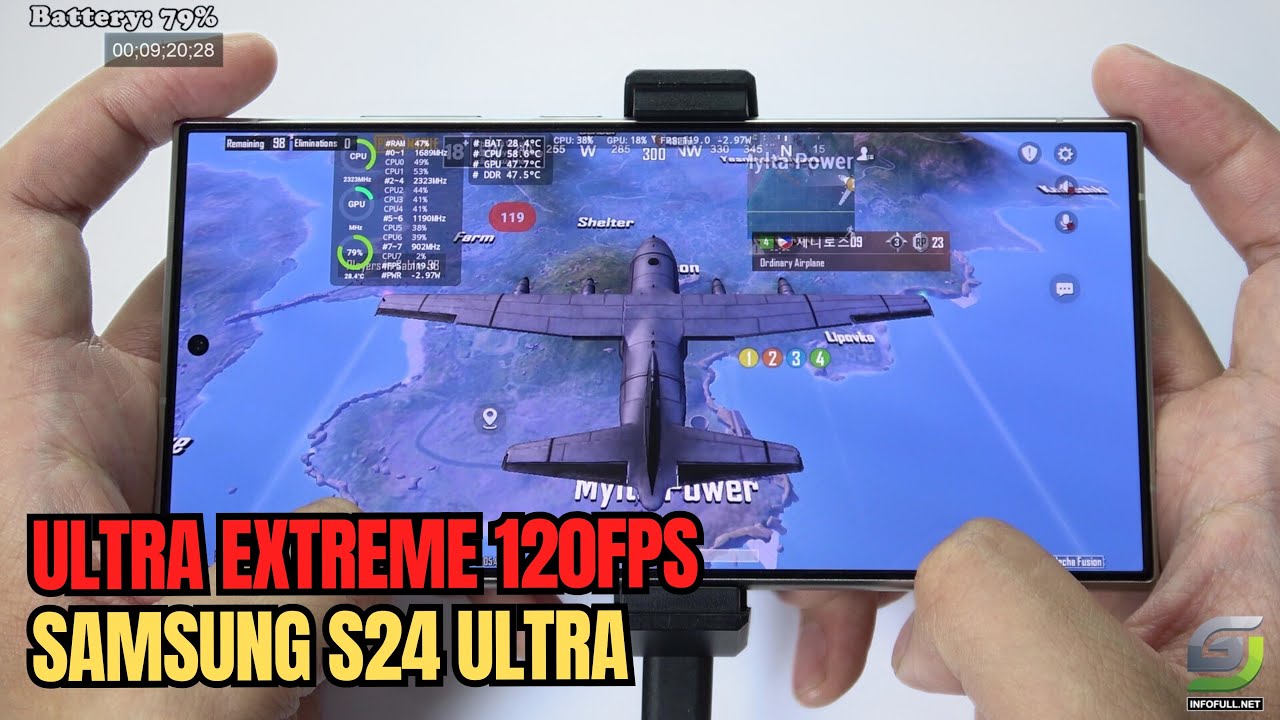Samsung Galaxy S24 Ultra Test game PUBG Mobile 120 FPS Update | Snapdragon 8 Gen 3