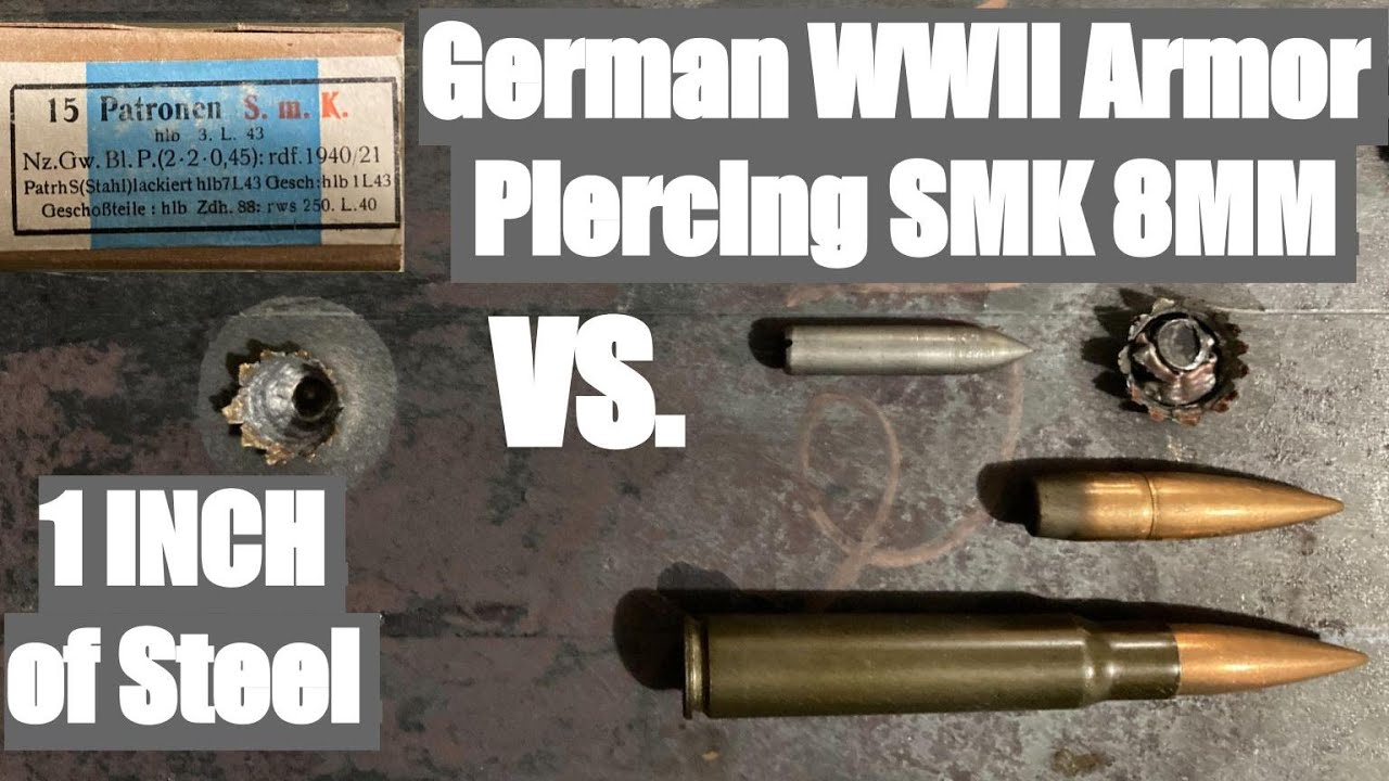 SMK 8mm Mauser Penetration test (Steel)