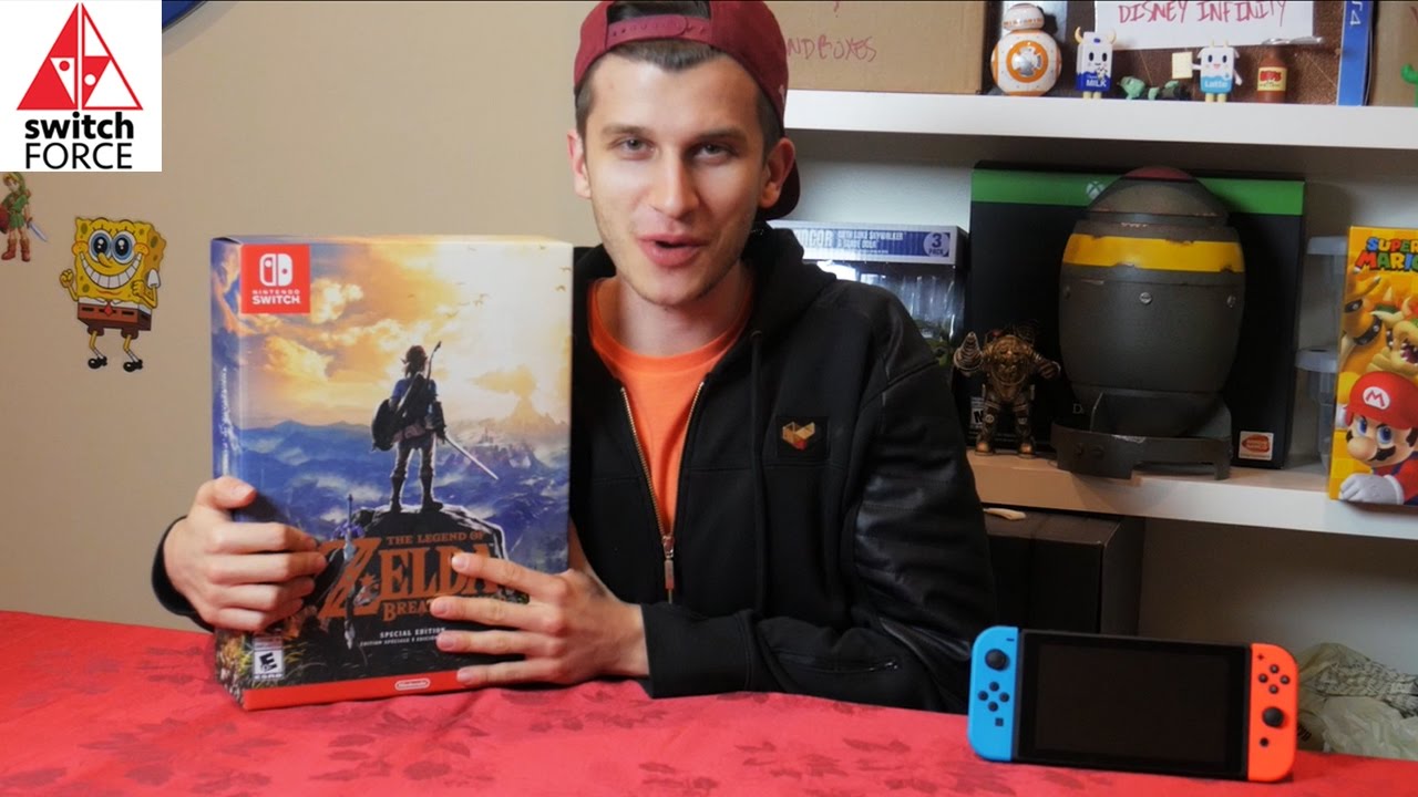 Zelda Breath of the Wild Special Edition Unboxing + Review (Nintendo Switch)