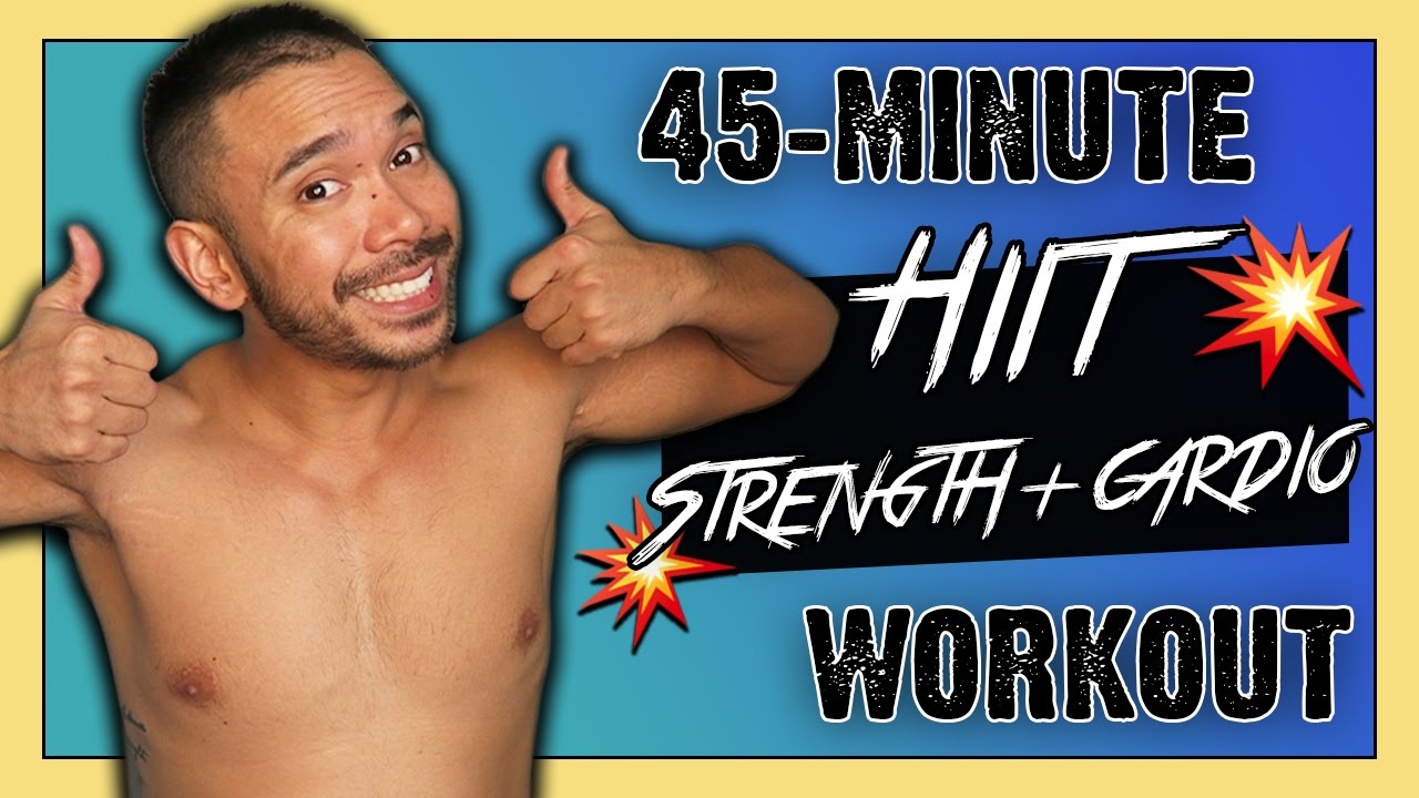 45-Minute Full Body Toning Strength & HIIT Cardio Workout - Fat Burning Workout to Tone Up Fast