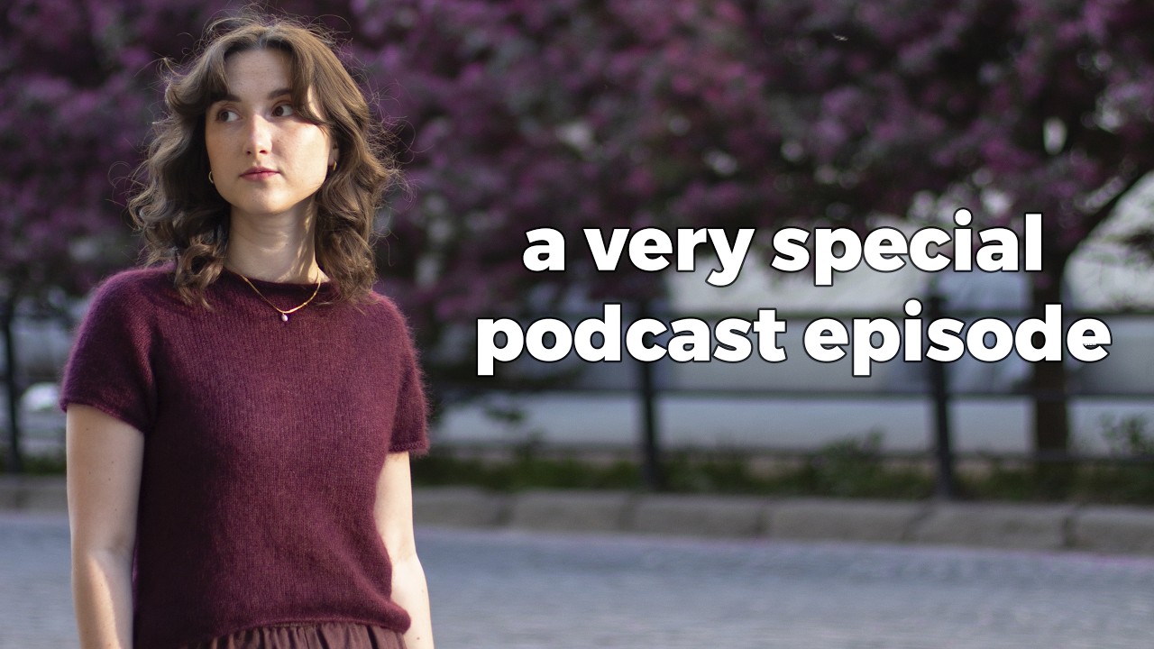 ivy blouse, isla shawl, quitting my job & losing it over my norma sweater | Andolini Knits Podcast