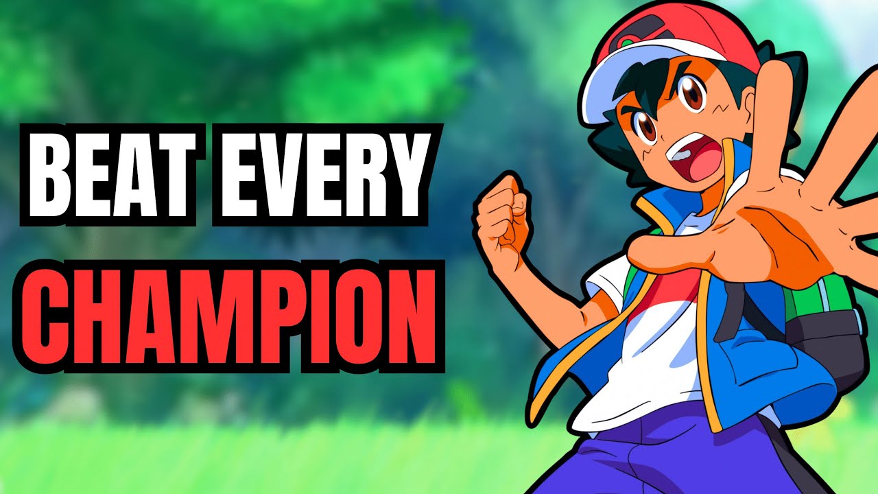 Can ASH Original Pokemon Beat Every Pokemon Champion