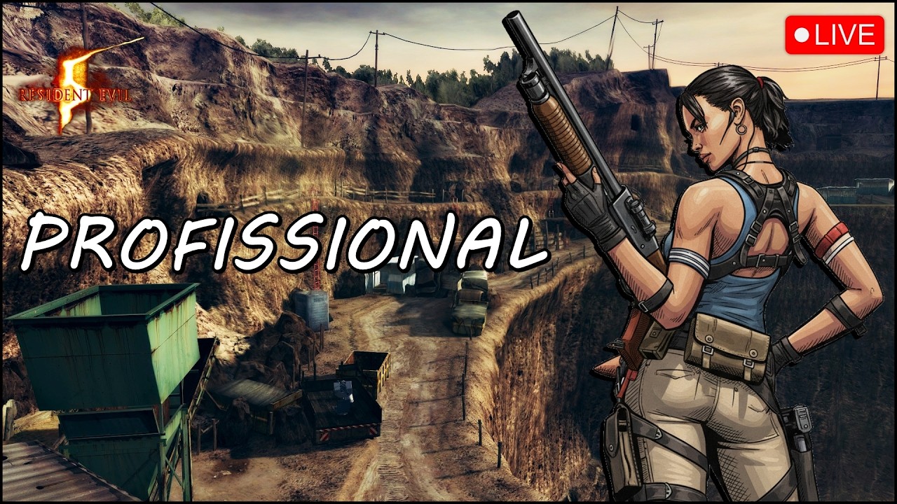 RESIDENT EVIL 5 PROFISSIONAL - JOGANDO COM AS PIORES ARMAS NA MINHA OPINIÃO (SEM UPGRADES)