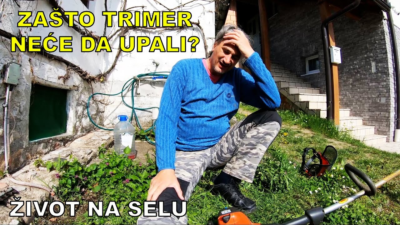 RIČI I KONA POKUŠAVAJU UPALIT TRIMER DA POKOSE TRAVU