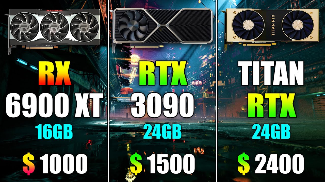 RX 6900 XT 16GB vs RTX 3090 24GB vs TITAN RTX 24GB | PC Gaming Tested