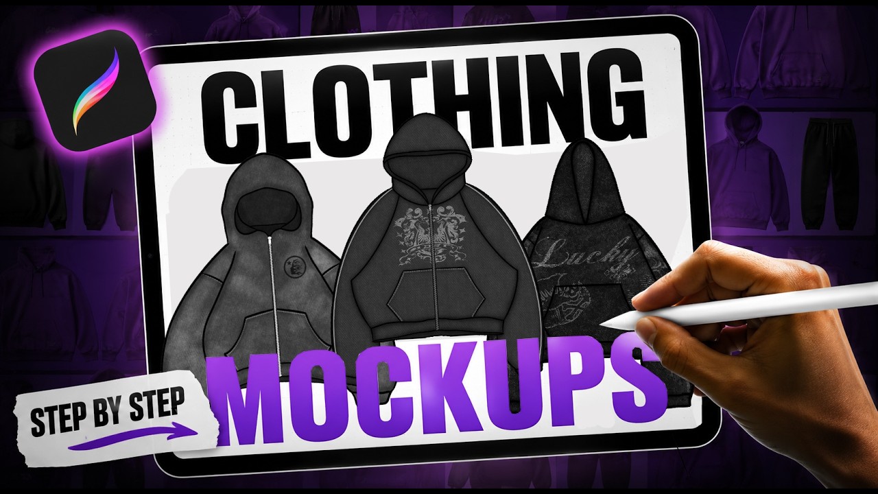 How to Design Clothing Mockups in Procreate for Your Brand (Step-by-Step, Under 4 Minutes)